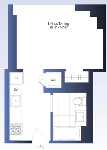 Studio Apartment for rent in Midtown West - Manhattan, New York