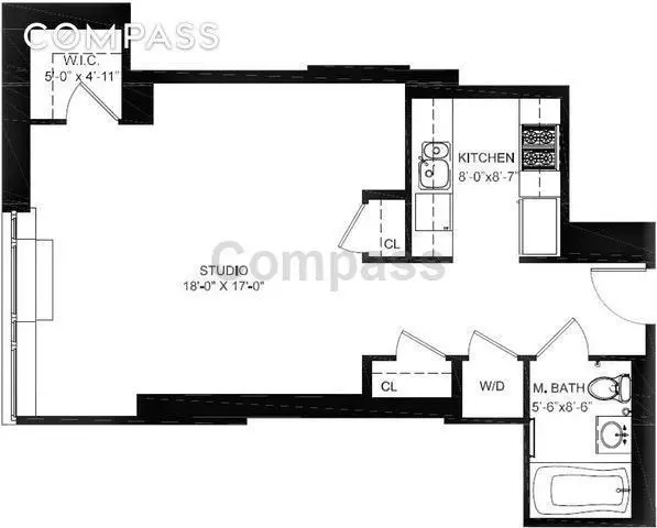 Studio Apartment for rent in Midtown West - Manhattan, New York