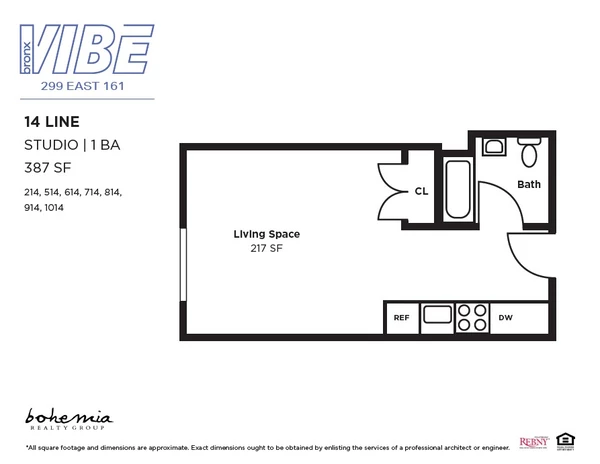 Studio Apartment for rent in Concourse Village - The Bronx, New York