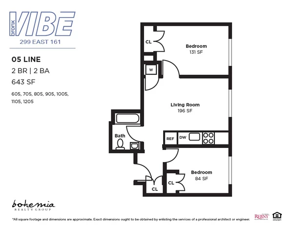 2 bedrooms apartment for rent in Concourse Village - The Bronx, New York