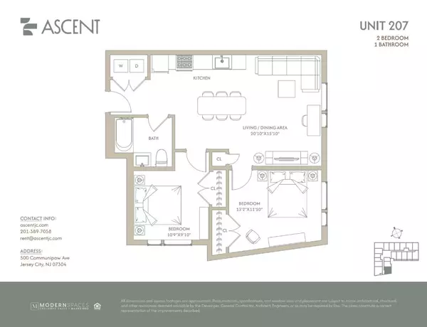 2 bedrooms apartment for rent in Jersey City - Jersey City / Hoboken, New York