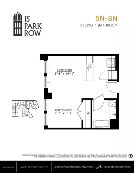 Studio Apartment for rent in FiDi - Manhattan, New York