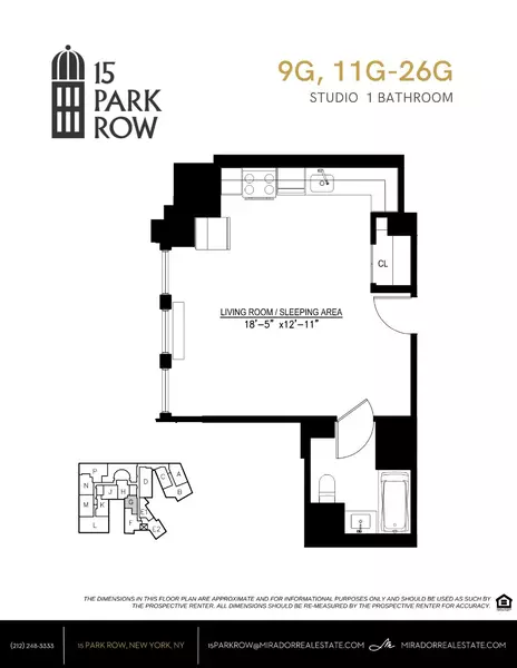 Studio Apartment for rent in FiDi - Manhattan, New York