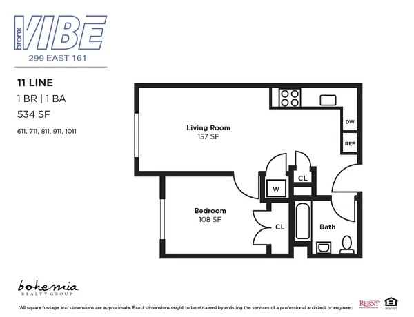 1 bedroom apartment for rent in Concourse Village - The Bronx, New York