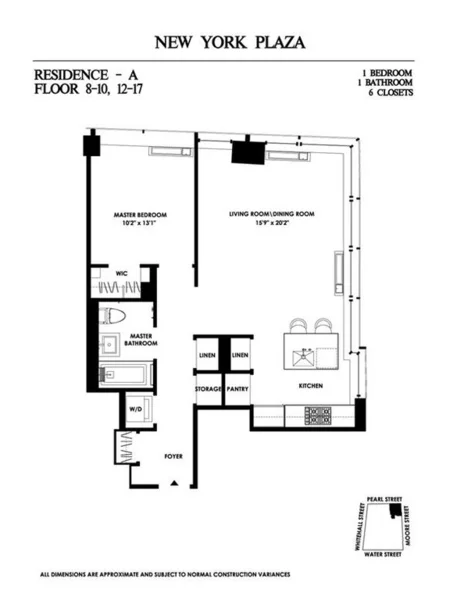 1 bedroom apartment for rent in FiDi - Manhattan, New York