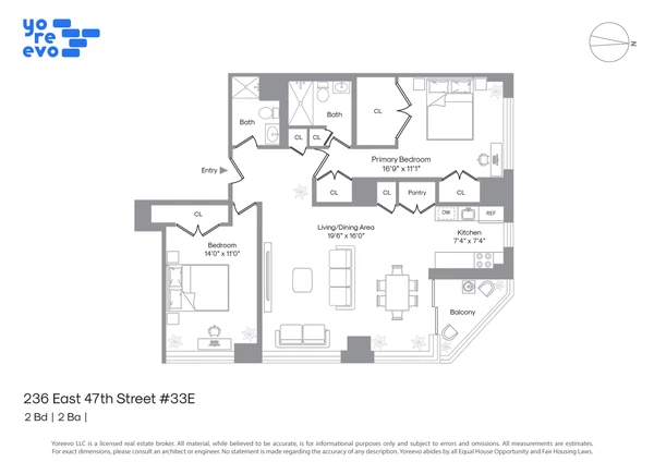 2 bedrooms apartment for rent in Midtown East - Manhattan, New York