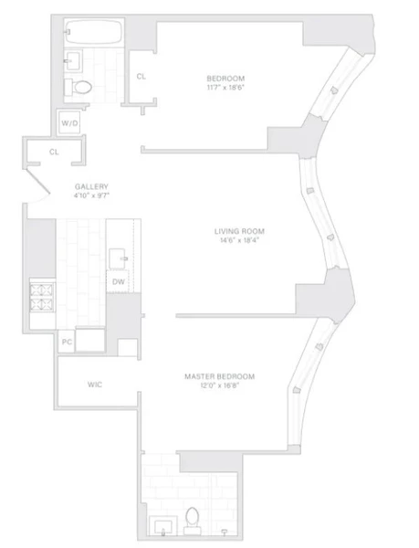 2 bedrooms apartment for rent in FiDi - Manhattan, New York