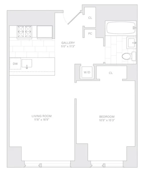 1 bedroom apartment for rent in FiDi - Manhattan, New York