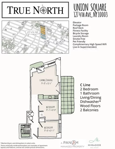 2 bedrooms apartment for rent in East Village - Manhattan, New York