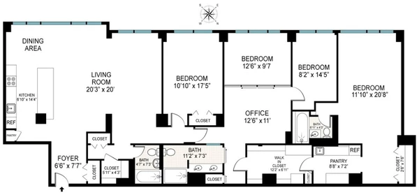 4 bedrooms apartment for rent in Midtown - Manhattan, New York