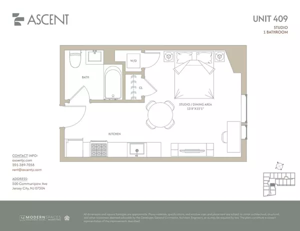 Studio Apartment for rent in Jersey City - Jersey City / Hoboken, New York