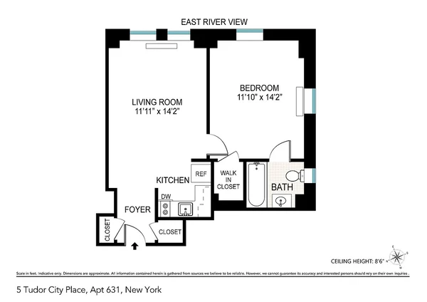 1 bedroom apartment for rent in Midtown East - Manhattan, New York