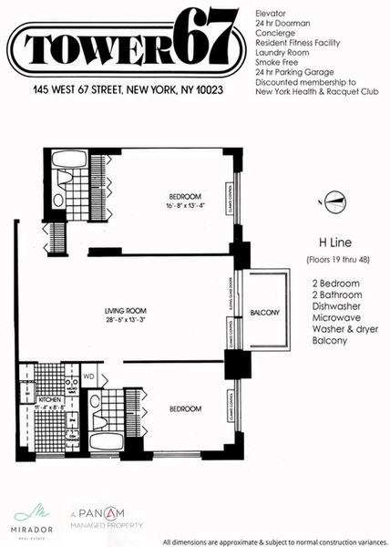 2 bedrooms apartment for rent in Upper West Side - Manhattan, New York