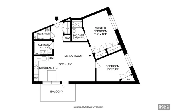 2 bedrooms apartment for rent in Greenpoint - Brooklyn, New York