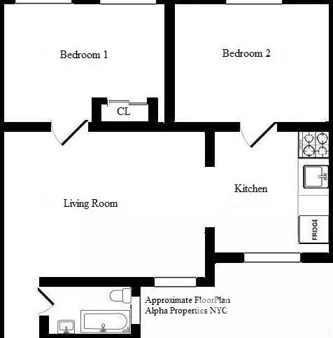 2 bedrooms apartment for rent in Harlem - Manhattan, New York