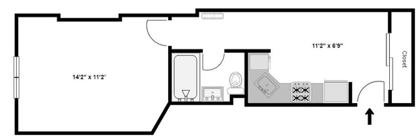 Studio Apartment for rent in Brooklyn Heights - Brooklyn, New York