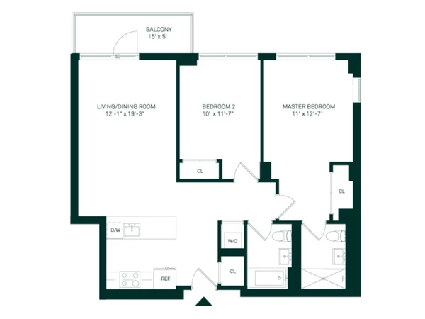 2 bedrooms apartment for rent in Kensington - Brooklyn, New York