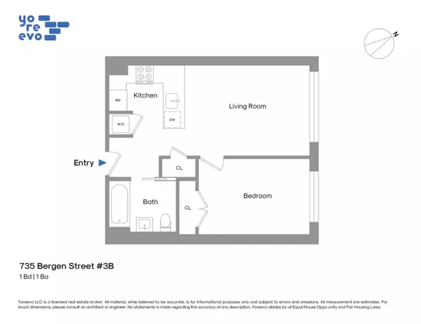 1 bedroom apartment for rent in Prospect Heights - Brooklyn, New York