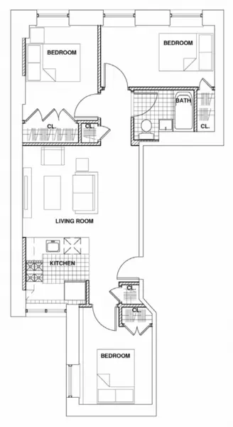 3 bedrooms apartment for rent in Harlem - Manhattan, New York