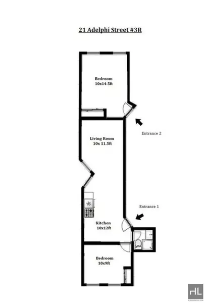 2 bedrooms apartment for rent in Fort Greene - Brooklyn, New York