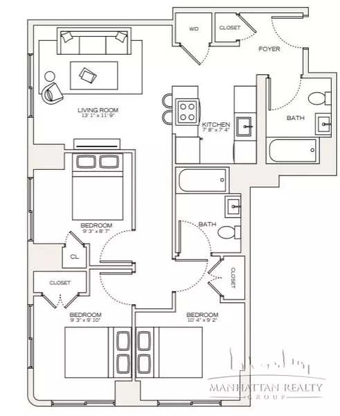 3 bedrooms apartment for rent in Flatbush Ditmas Park - Brooklyn, New York