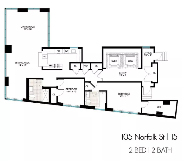 2 bedrooms apartment for rent in Lower East Side - Manhattan, New York