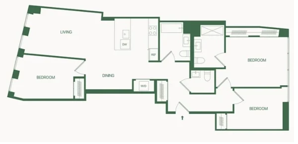 3 bedrooms apartment for rent in FiDi - Manhattan, New York