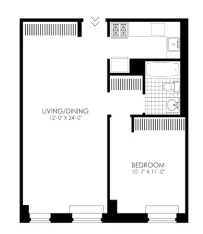 1 bedroom apartment for rent in Midtown West - Manhattan, New York