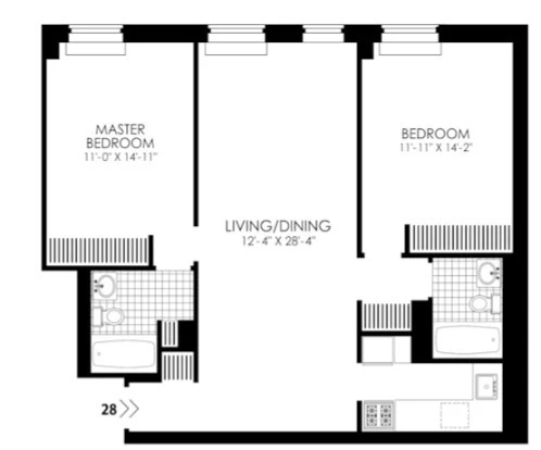 2 bedrooms apartment for rent in Midtown West - Manhattan, New York