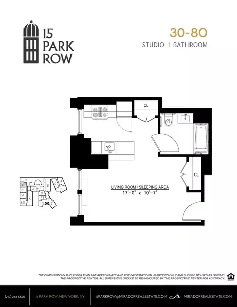 Studio Apartment for rent in FiDi - Manhattan, New York