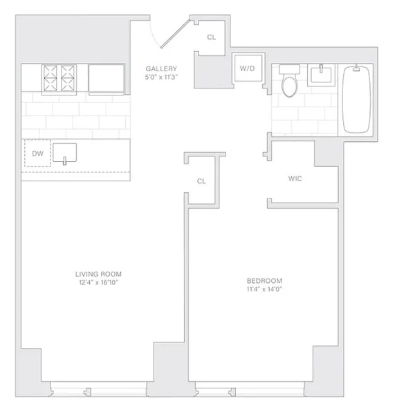 1 bedroom apartment for rent in FiDi - Manhattan, New York