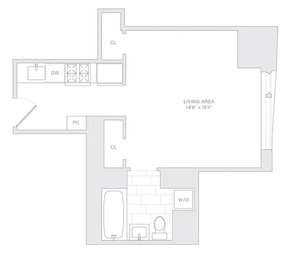 Studio Apartment for rent in FiDi - Manhattan, New York