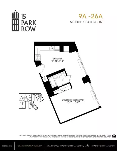 Studio Apartment for rent in FiDi - Manhattan, New York