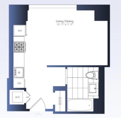 Studio Apartment for rent in Midtown West - Manhattan, New York