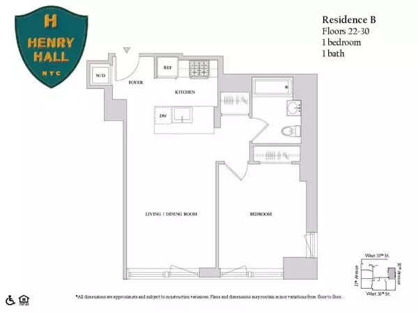 1 bedroom apartment for rent in Midtown West - Manhattan, New York