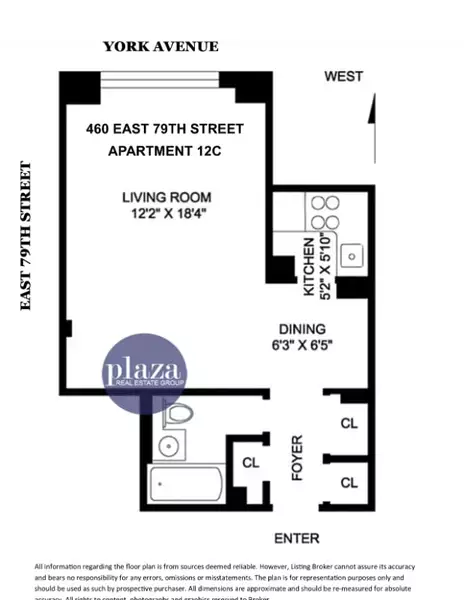 Studio Apartment for rent in Upper East Side - Manhattan, New York