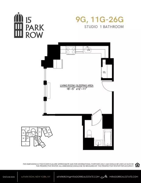 Studio Apartment for rent in FiDi - Manhattan, New York