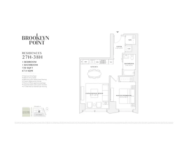 1 bedroom apartment for rent in Downtown Brooklyn - Brooklyn, New York