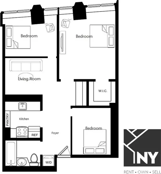 3 bedrooms apartment for rent in FiDi - Manhattan, New York