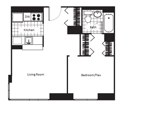 1 bedroom apartment for rent in Chelsea - Manhattan, New York