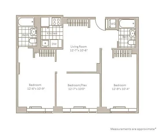 3 bedrooms apartment for rent in Downtown Brooklyn - Brooklyn, New York