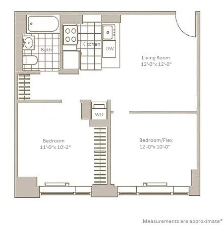 2 bedrooms apartment for rent in Downtown Brooklyn - Brooklyn, New York