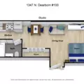 Studio Apartment for rent in Gold Coast - Central, Chicago