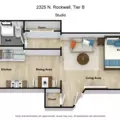 Studio Apartment for rent in Logan Square - North Side, Chicago