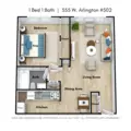 1 bedroom apartment for rent in Lincoln Park - North Side, Chicago