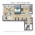 Studio Apartment for rent in Lincoln Park - North Side, Chicago