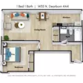 1 bedroom apartment for rent in Gold Coast - Central, Chicago