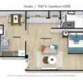 Studio Apartment for rent in Gold Coast - Central, Chicago