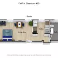 Studio Apartment for rent in Gold Coast - Central, Chicago
