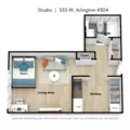 Studio Apartment for rent in Lincoln Park - North Side, Chicago